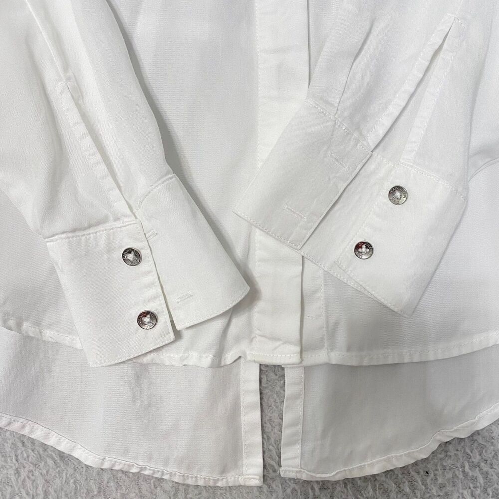 Calvin Klein Women Solid Button-Down Split-Back S… - image 8